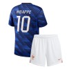 Frankrike Kylian Mbappe #10 Hjemmedraktsett Barn VM 2026 Kortermet (+ korte bukser)